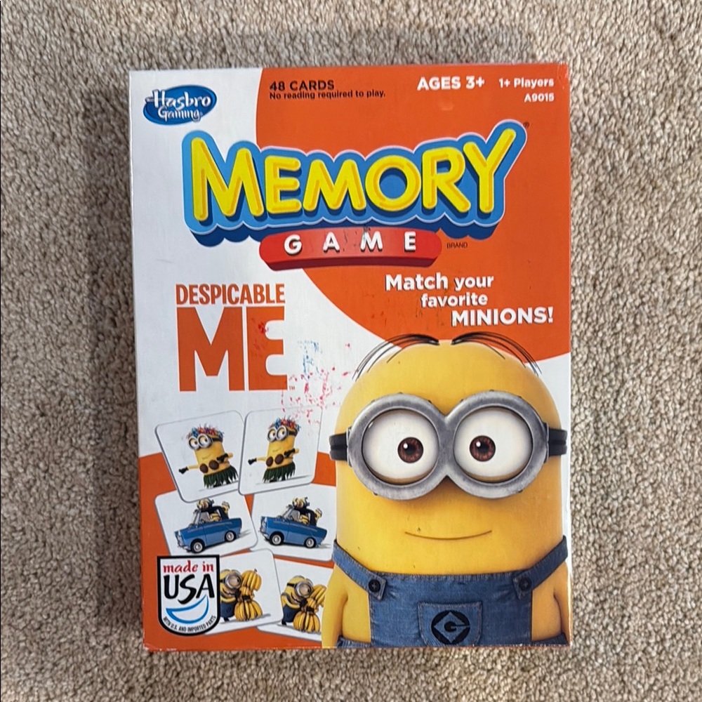Despicable Me Memory Game - Family fun. Great condition. Funny cards. Game night